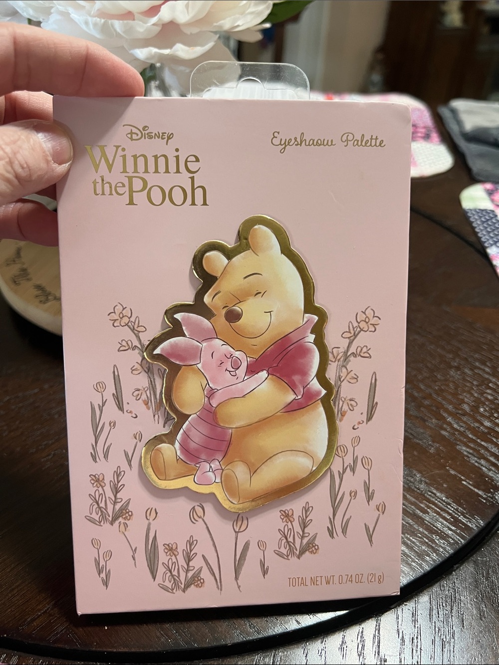 Disney Winnie the Pooh Pink and Gold Wall Art Decal